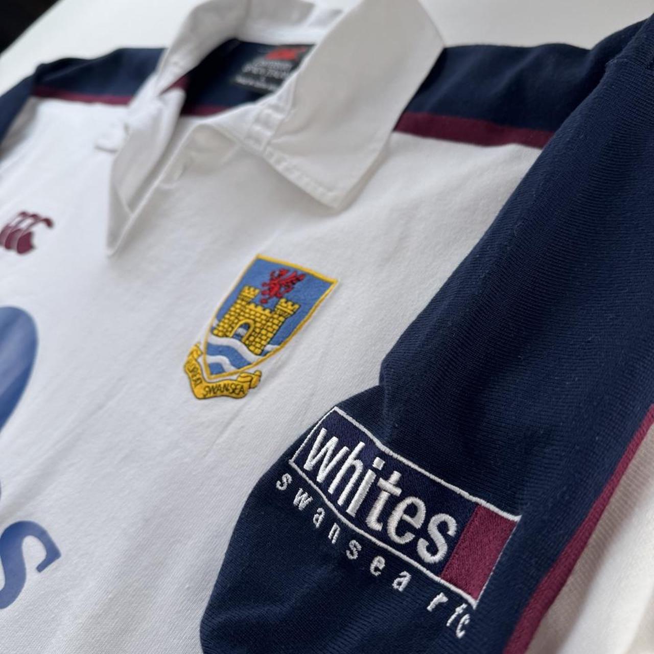2002 Rare Canterbury Swansea Rugby Polo Shirt L