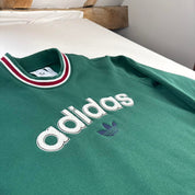 Modern Adidas Fleece Embroidered Crewneck Jumper S