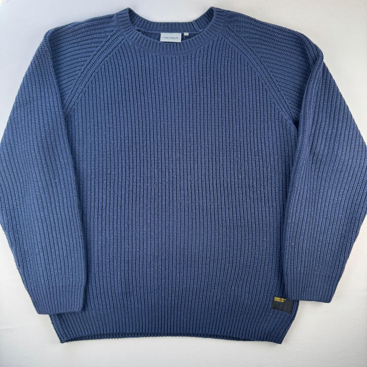 Carhartt Wip Crewneck Knit Sweater in Navy Size XXL