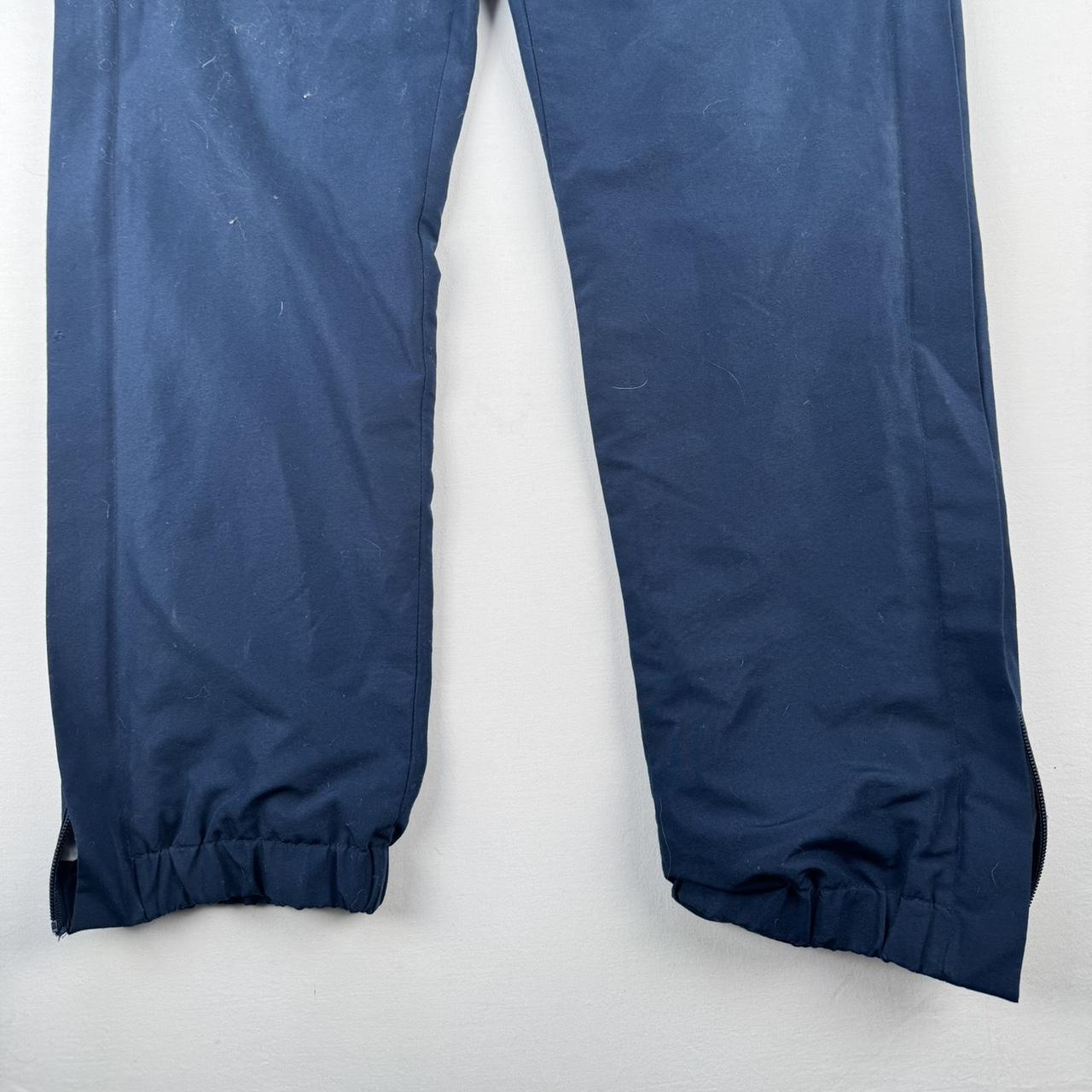 Canterbury Tracksuit Bottoms White and Navy Size Small