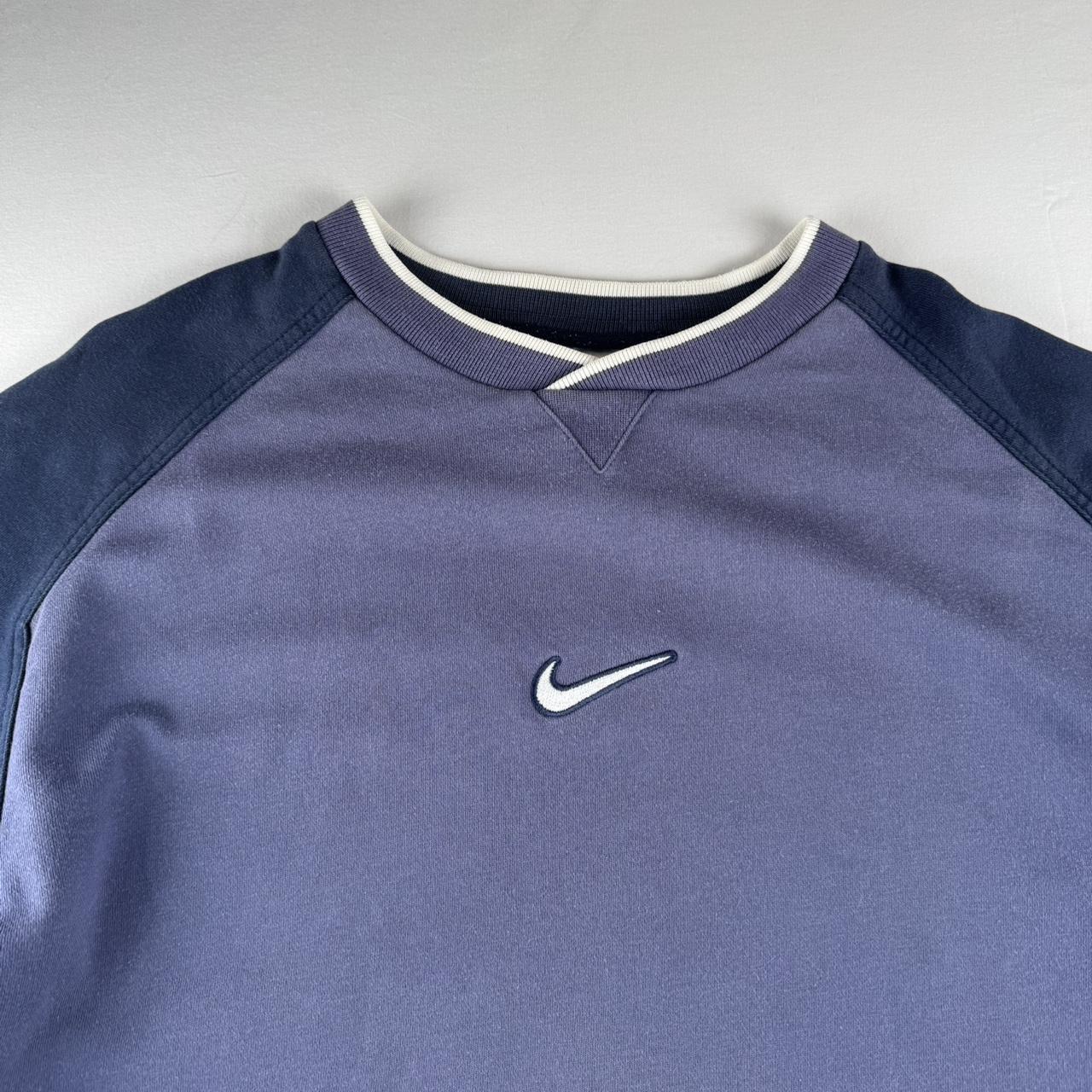 1990s Nike Centre Swoosh embroidered Distressed Oversized Jumper XL