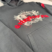 Quiksilver Embroidered Spellout Surf y2k Hoodie S