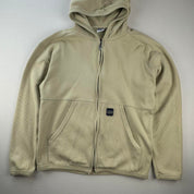 1990s Nike Embroidered Spellout Full Zip Fleece Hoodie S