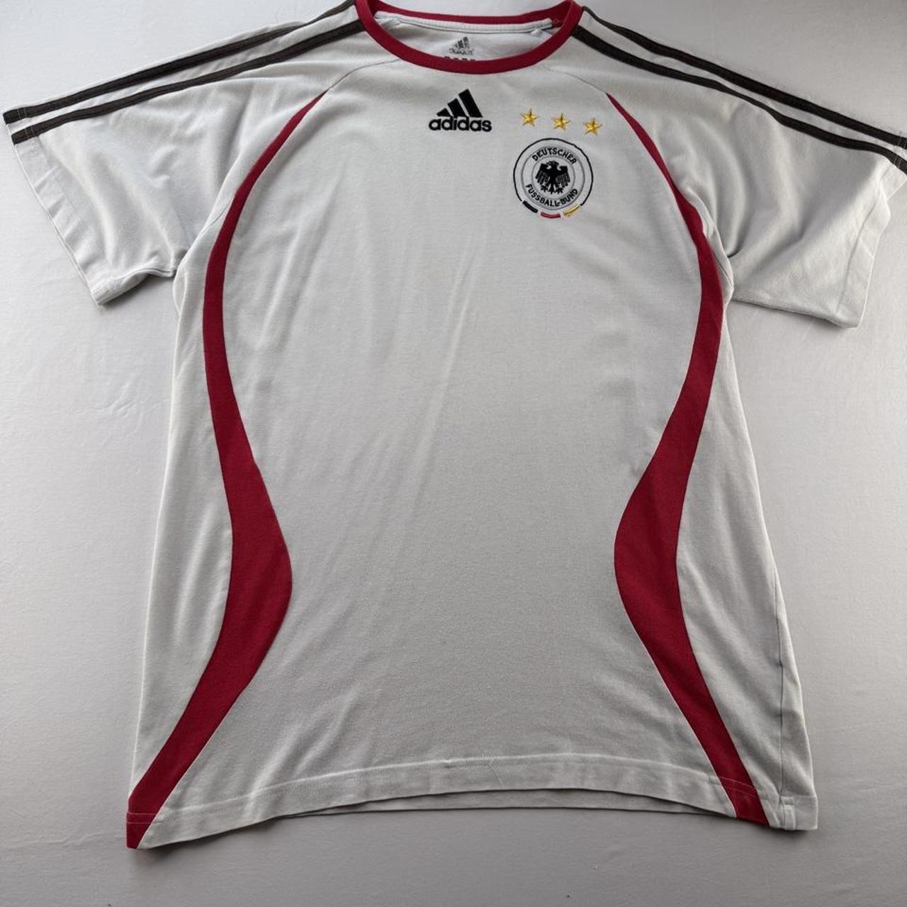 2000s Adidas Embroidered Germany Cotton T Shirt XL