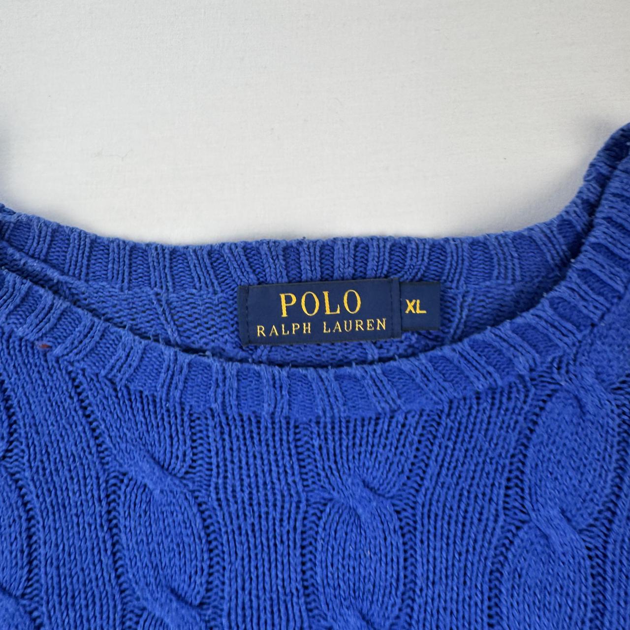 Polo Ralph Lauren Crewneck Knit Sweater in Blue Size XL