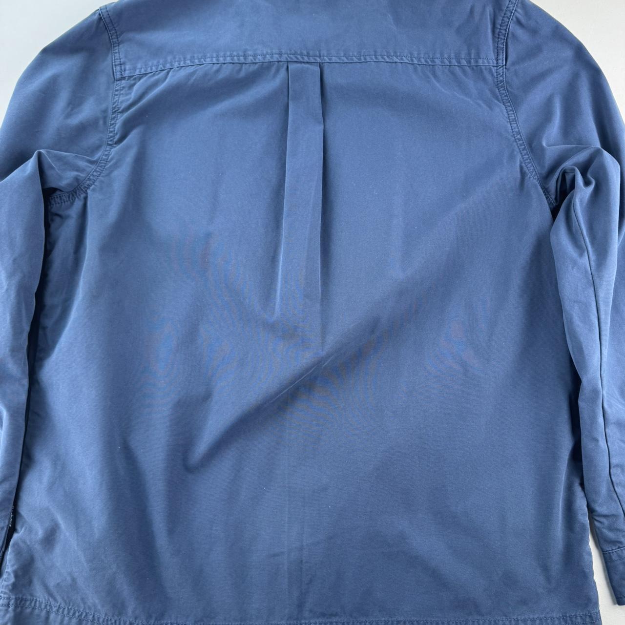 Modern Barbour Stunning Blue Cotton Shacket M