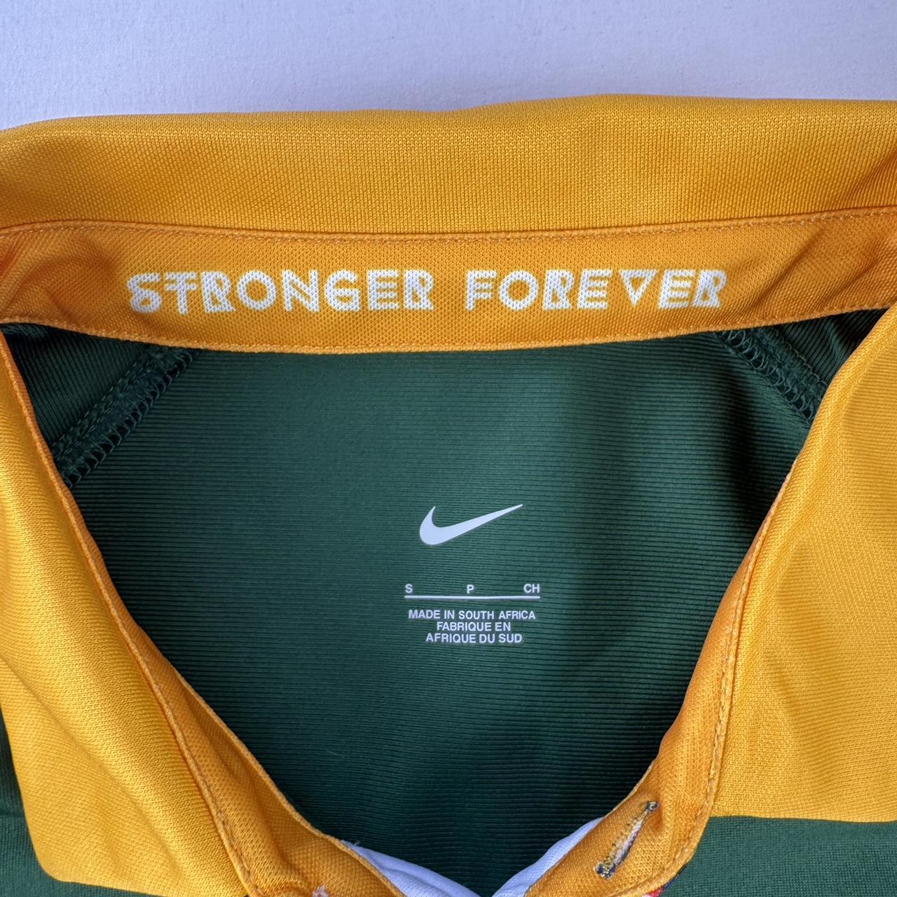 Nike South Africa Springboks Rugby Playing Shirt S