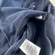 Navy Carhartt WIP Long Sleeve Madison Corduroy Button Down Shirt L