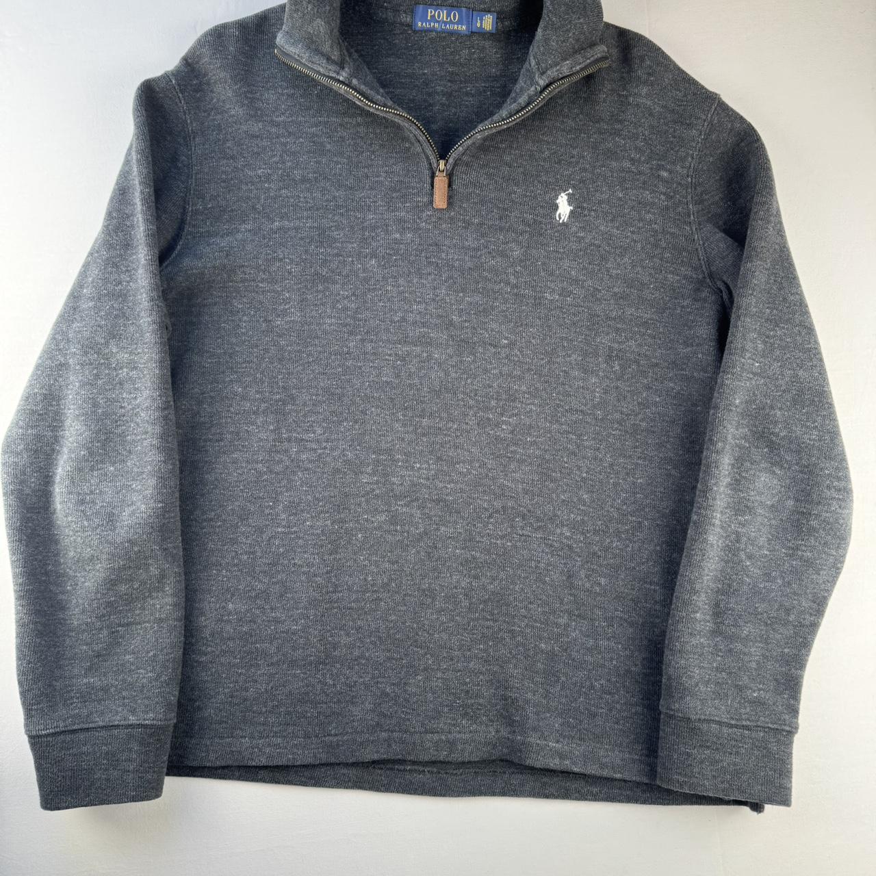 Polo Ralph Lauren Charcoal Grey Quarter Zip Fleece L