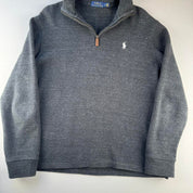 Polo Ralph Lauren Charcoal Grey Quarter Zip Fleece L