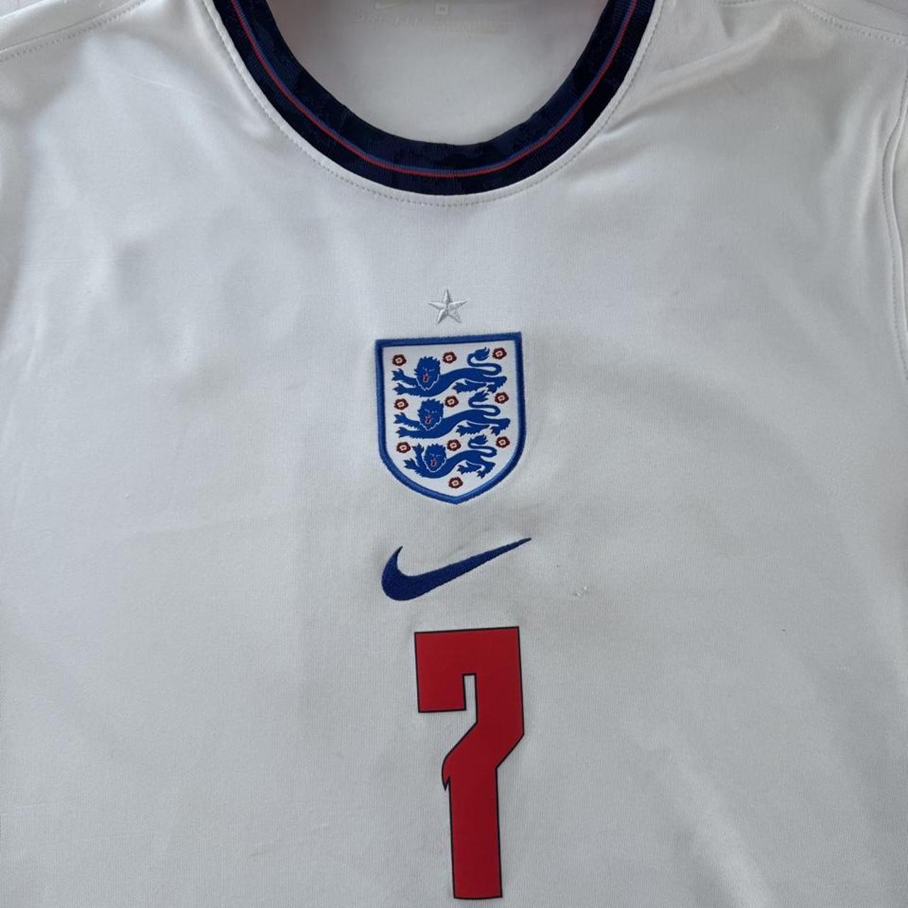 Nike England 2020-21 Home Jack Grealish 7 Jersey M