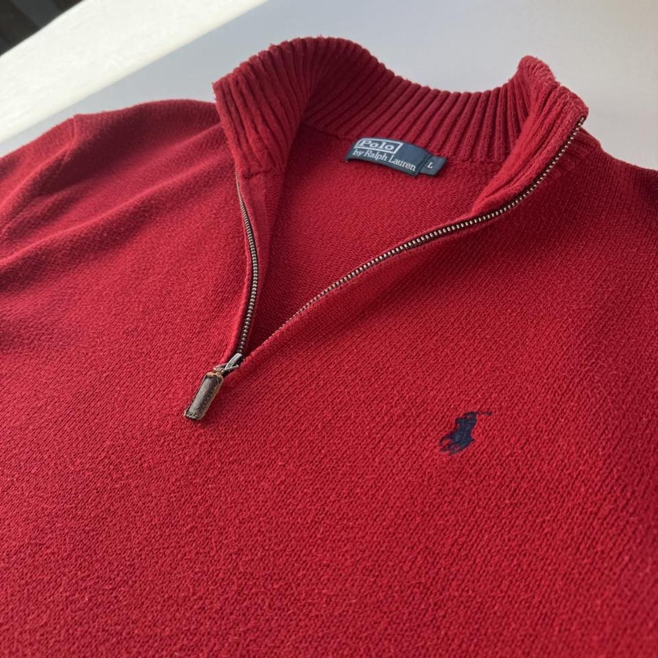 Polo Ralph Lauren Embroidered Pony Knitted Quarter Zip L