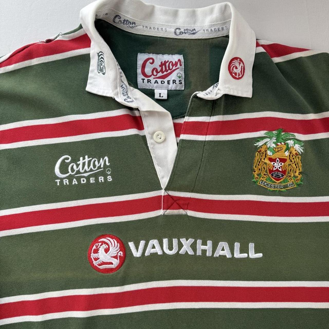 1999-2000 Cotton Traders Leicester Tigers Rugby Polo Shirt L