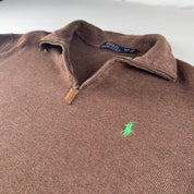 Polo Ralph Lauren Embroidered Pony Quarter Zip Fleece S