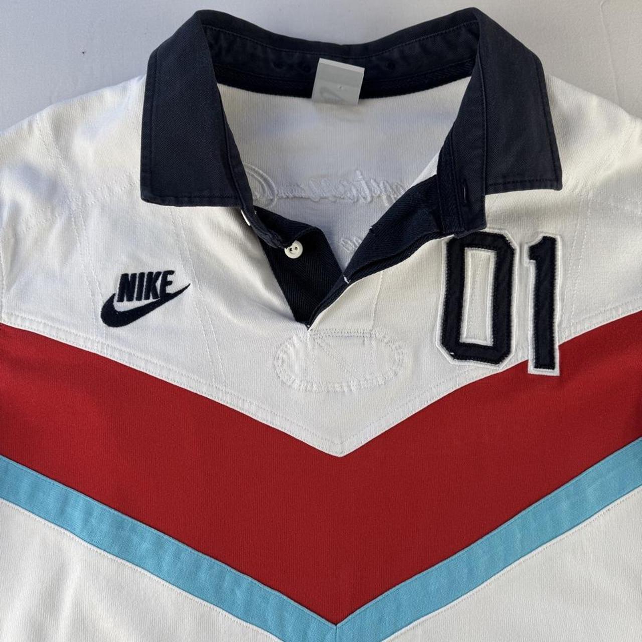 Thick 2010s Nike Embroidered Rugby Polo XXL