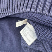 Yves Saint Laurent Crewneck Knit Sweater in Navy Size XL