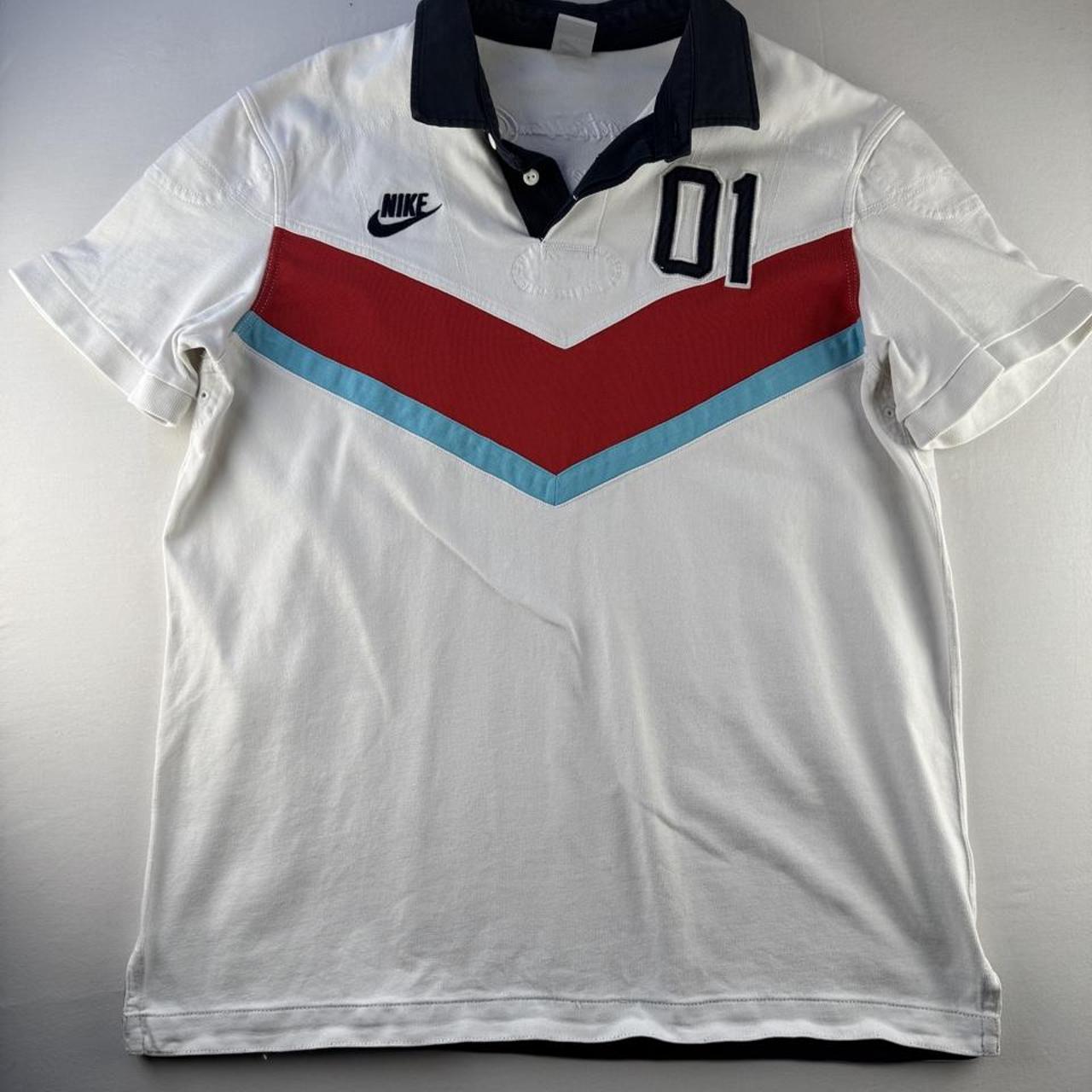 Thick 2010s Nike Embroidered Rugby Polo XXL