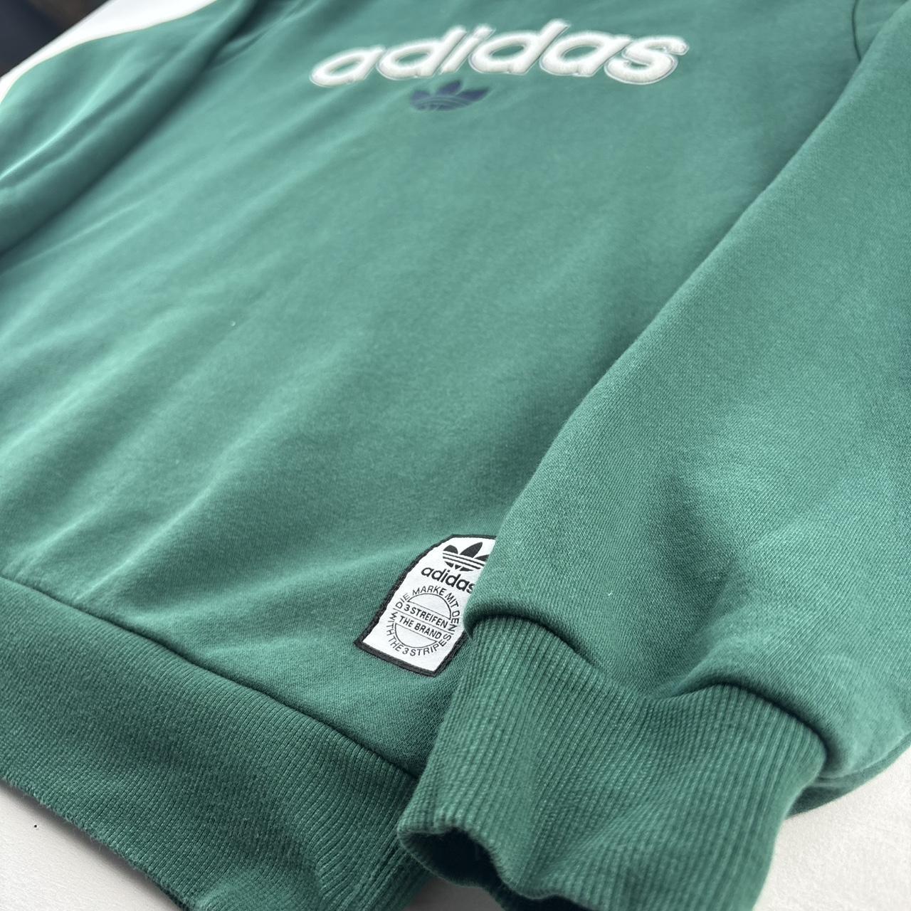 Modern Adidas Fleece Embroidered Crewneck Jumper S