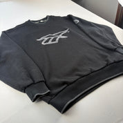 Early 2000s Embroidered Reebok Oversized Ribbed Sweatshirt S