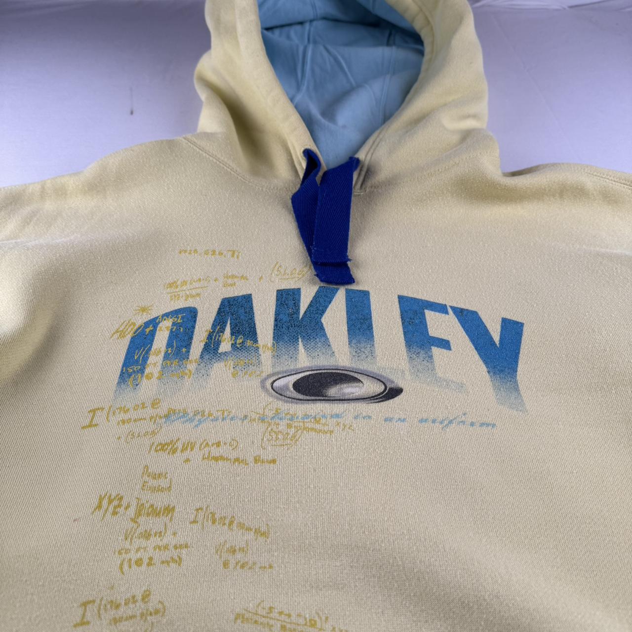 2000s Oakley Spellout Graphic Oversized Hoodie M