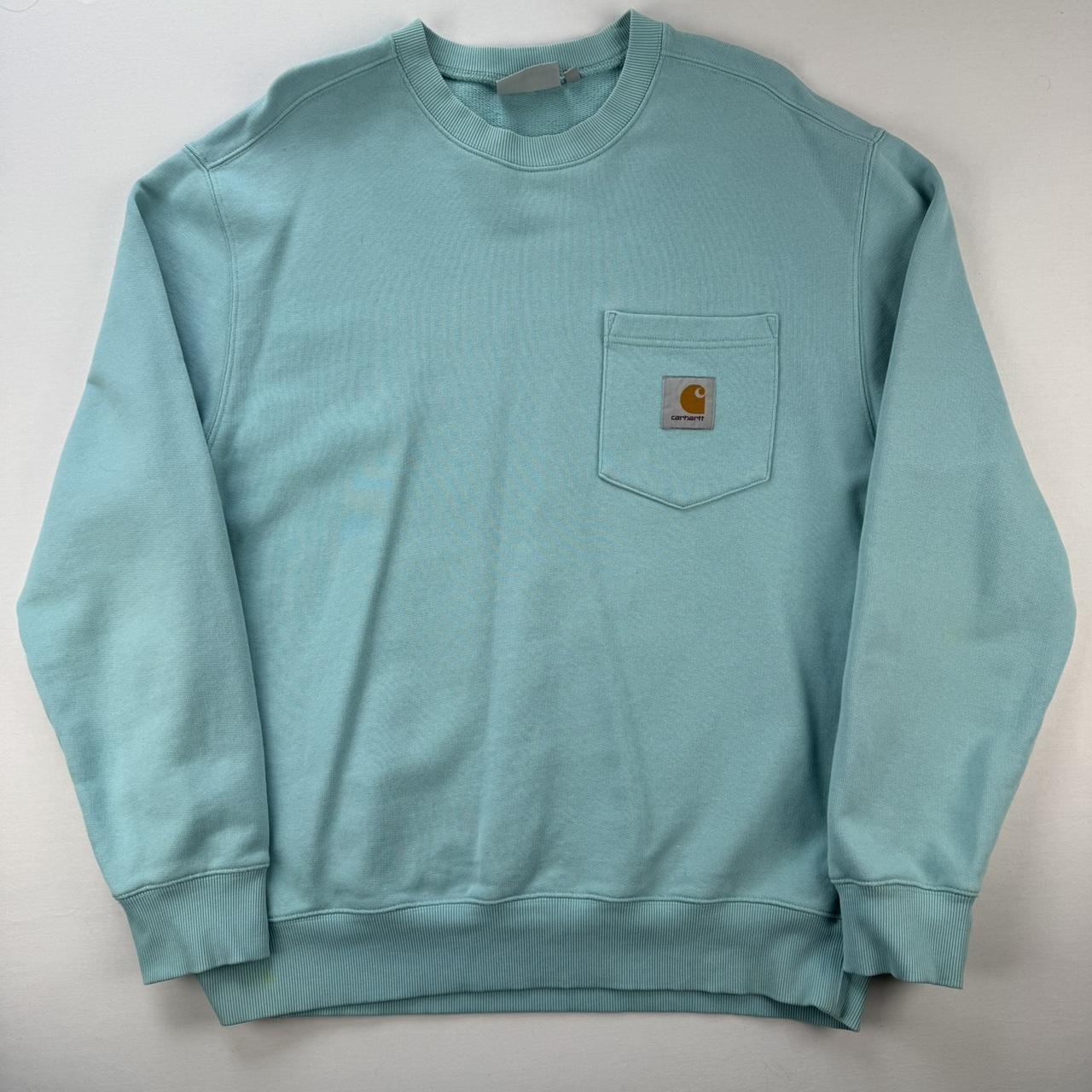 Carhartt WIP Turqoise Pocket Logo Sweatshirt M