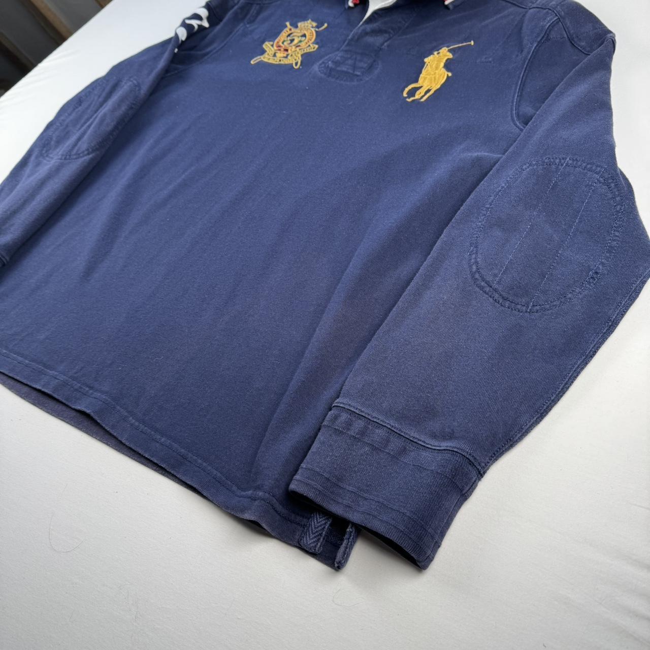 Polo Ralph Lauren Navy Embroidered Logo Rugby Polo Shirt XL