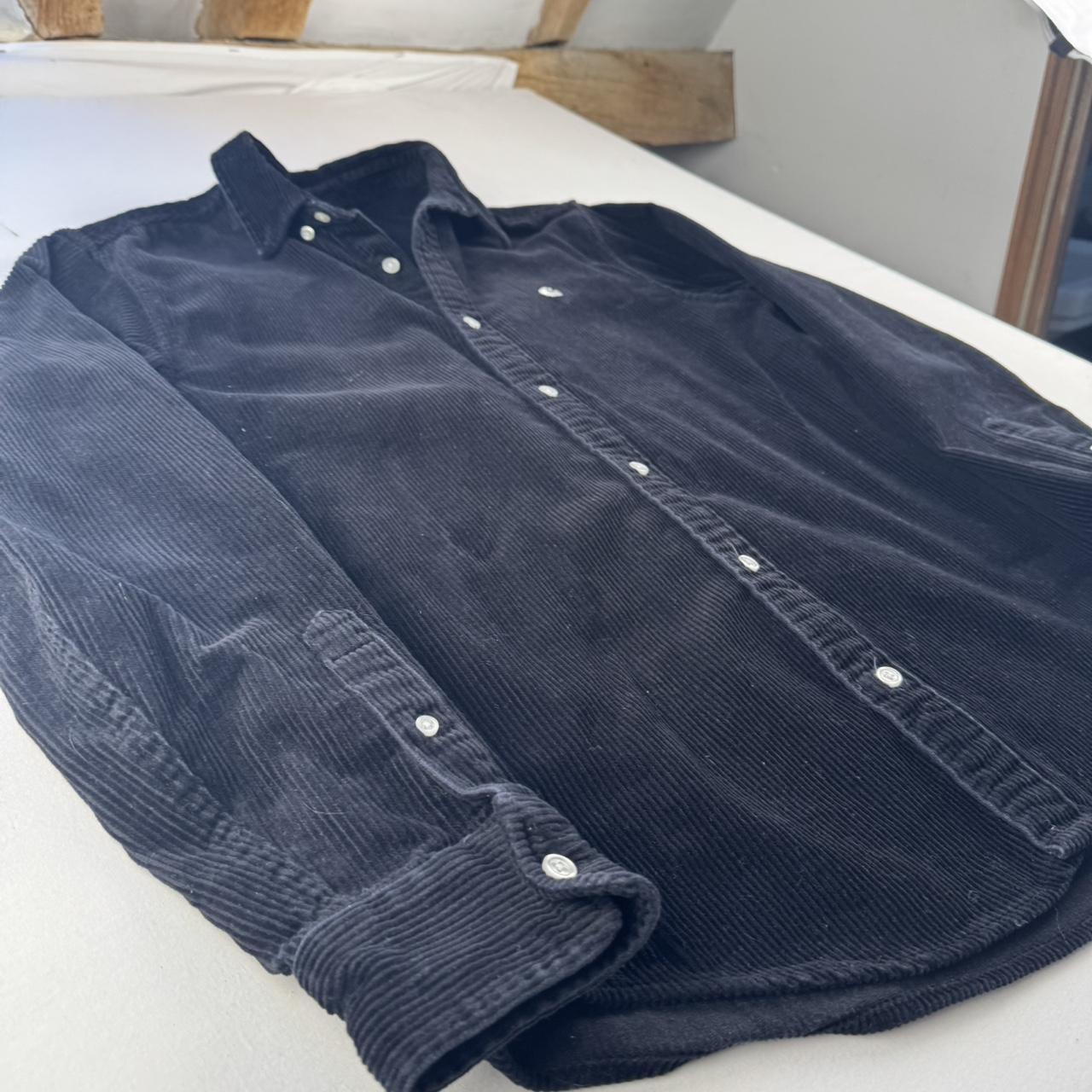 Black Carhartt WIP Long Sleeve Madison Corduroy Button Down Shirt S