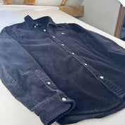 Black Carhartt WIP Long Sleeve Madison Corduroy Button Down Shirt S