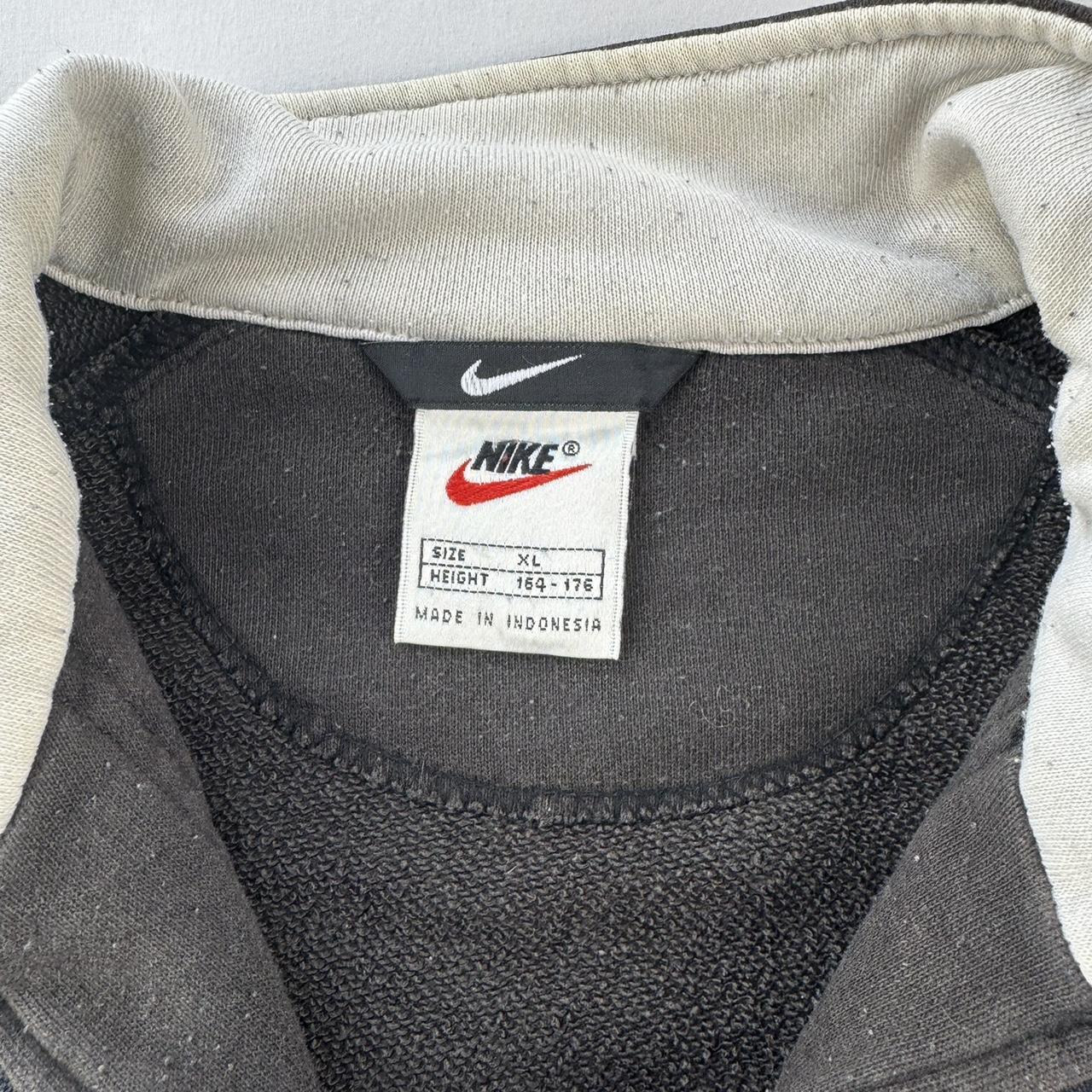 Womens 1990s Nike Embroidered Quarter Zip Fleece XL
