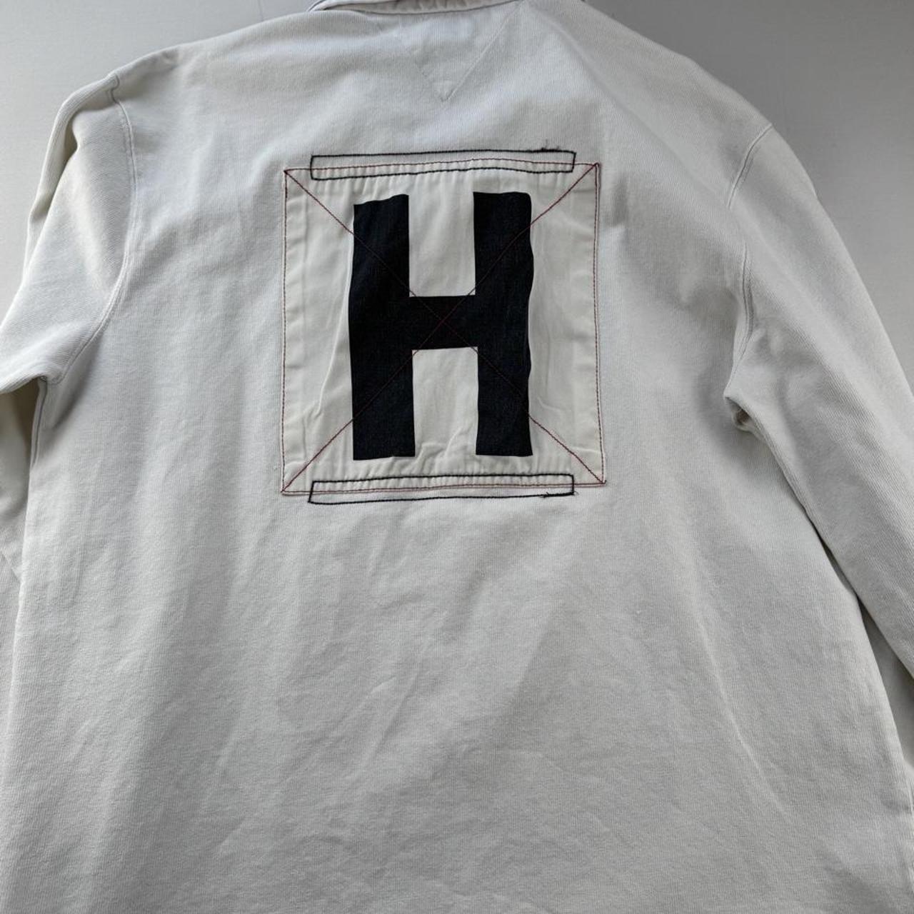 Tommy Hilfiger Embroidered Spellout Rugby Polo L