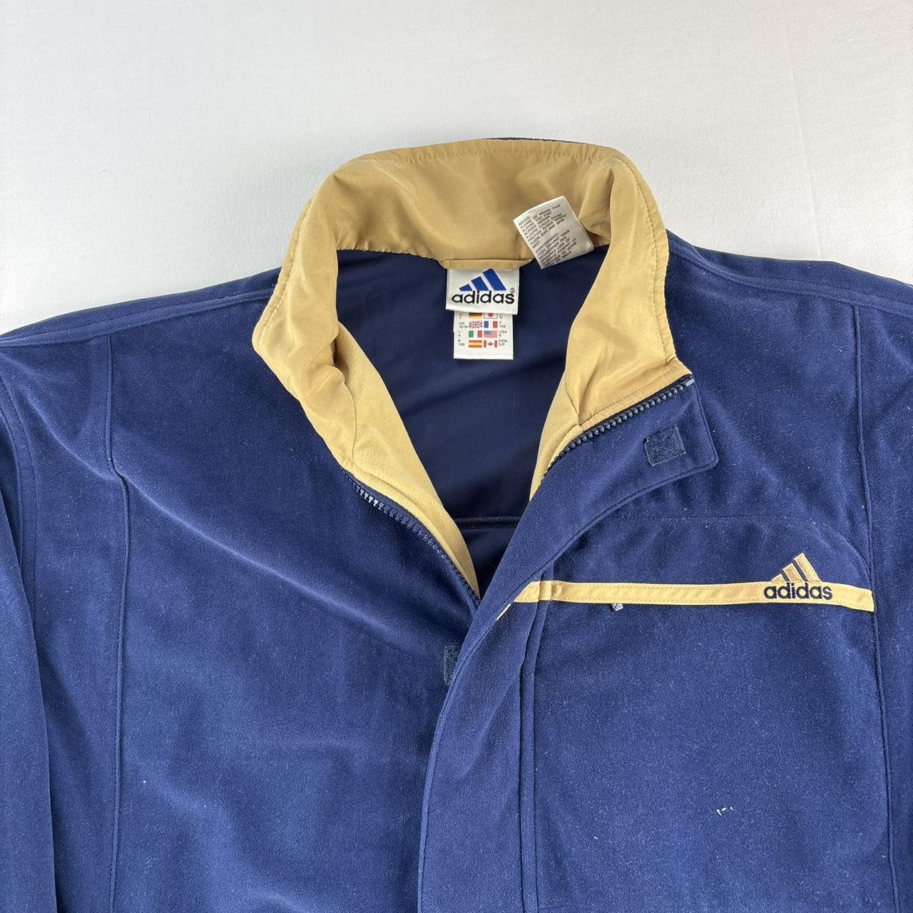 1990s Adidas Velvet Embroidered Track Jacket S