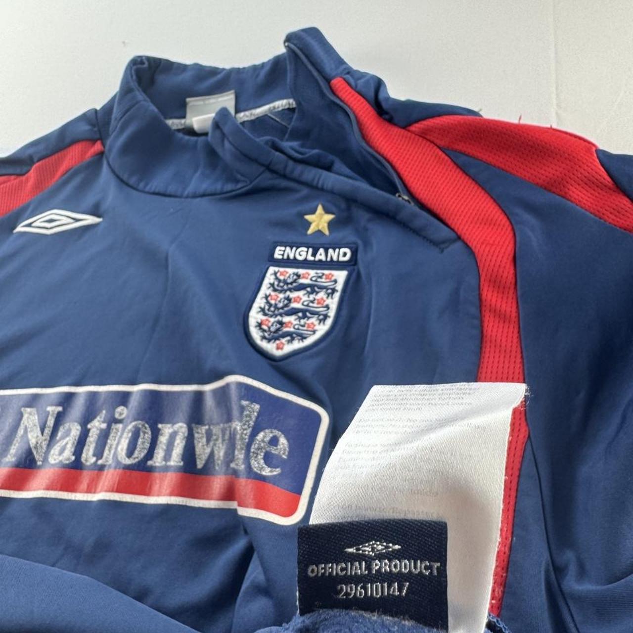 Umbro 2007-09 England Collar Zip Drill Top L