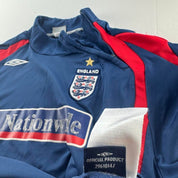 Umbro 2007-09 England Collar Zip Drill Top L