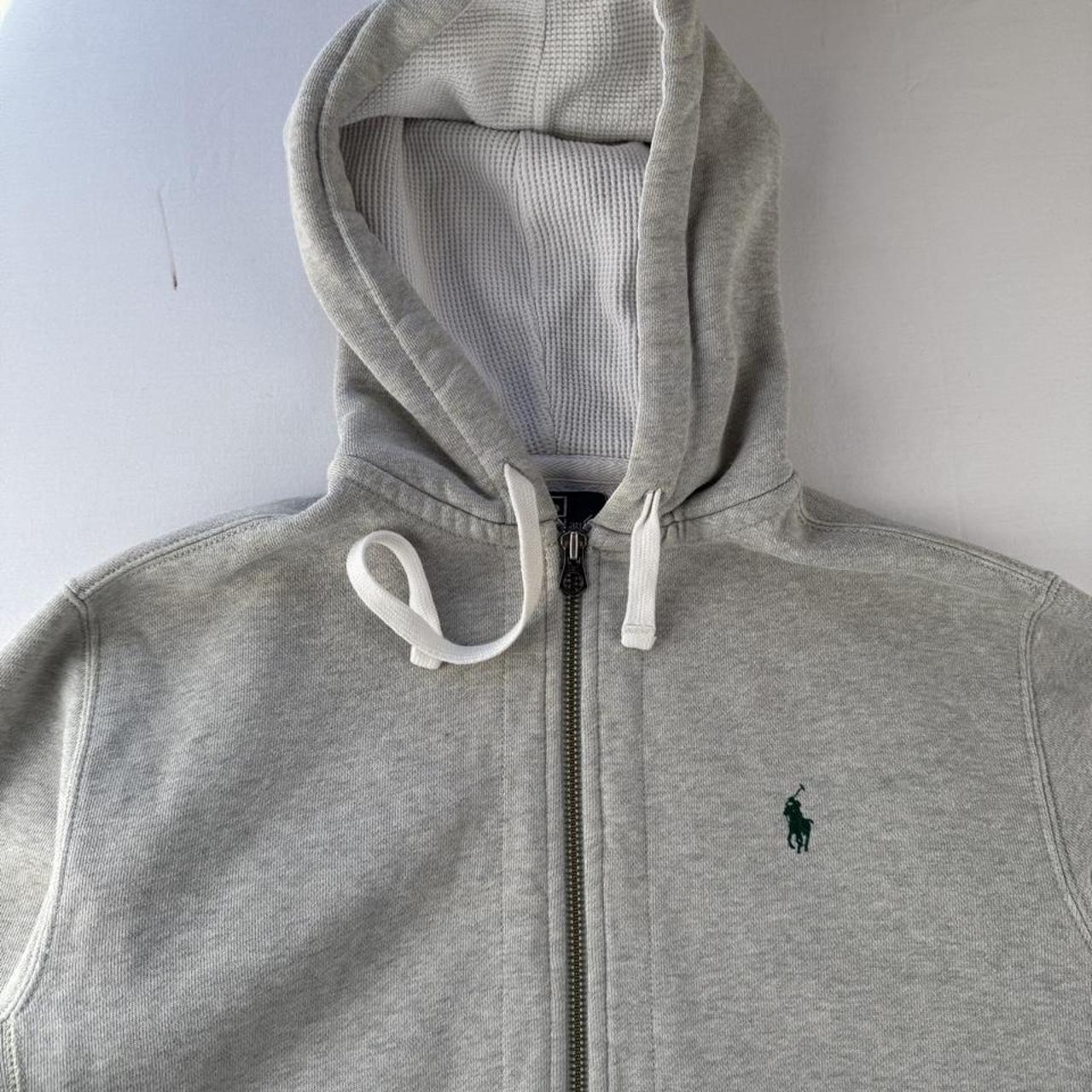Polo Ralph Lauren Embroidered Green Pony Heavyweight Full Zip Hoodie S