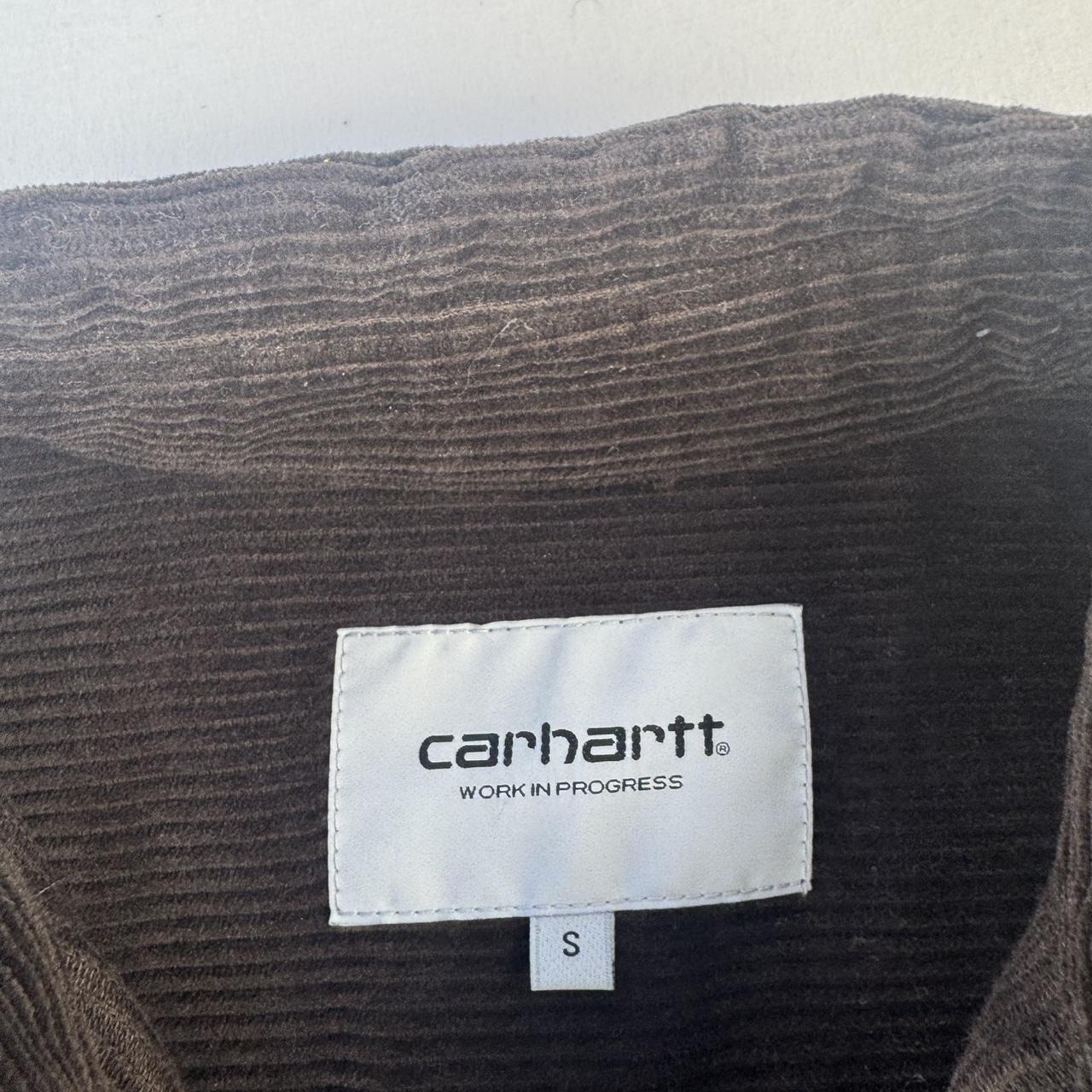 Brown Carhartt WIP Long Sleeve Madison Corduroy Button Down Shirt Small