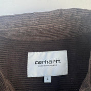 Brown Carhartt WIP Long Sleeve Madison Corduroy Button Down Shirt Small