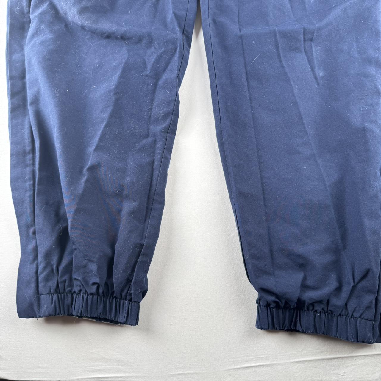 Navy White Cuffed Canterbury Joggers L