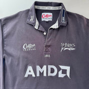 1999-2000 Cotton Traders Sale Sharks Long Sleeve Rugby Polo Shirt XL