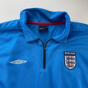 Rare 2004-06 England Umbro 1/4 Quarter Zip Training T Shirt M