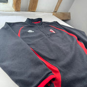Rare Early 2000s Adidas AC Milan Reversible Fleece Jacket L