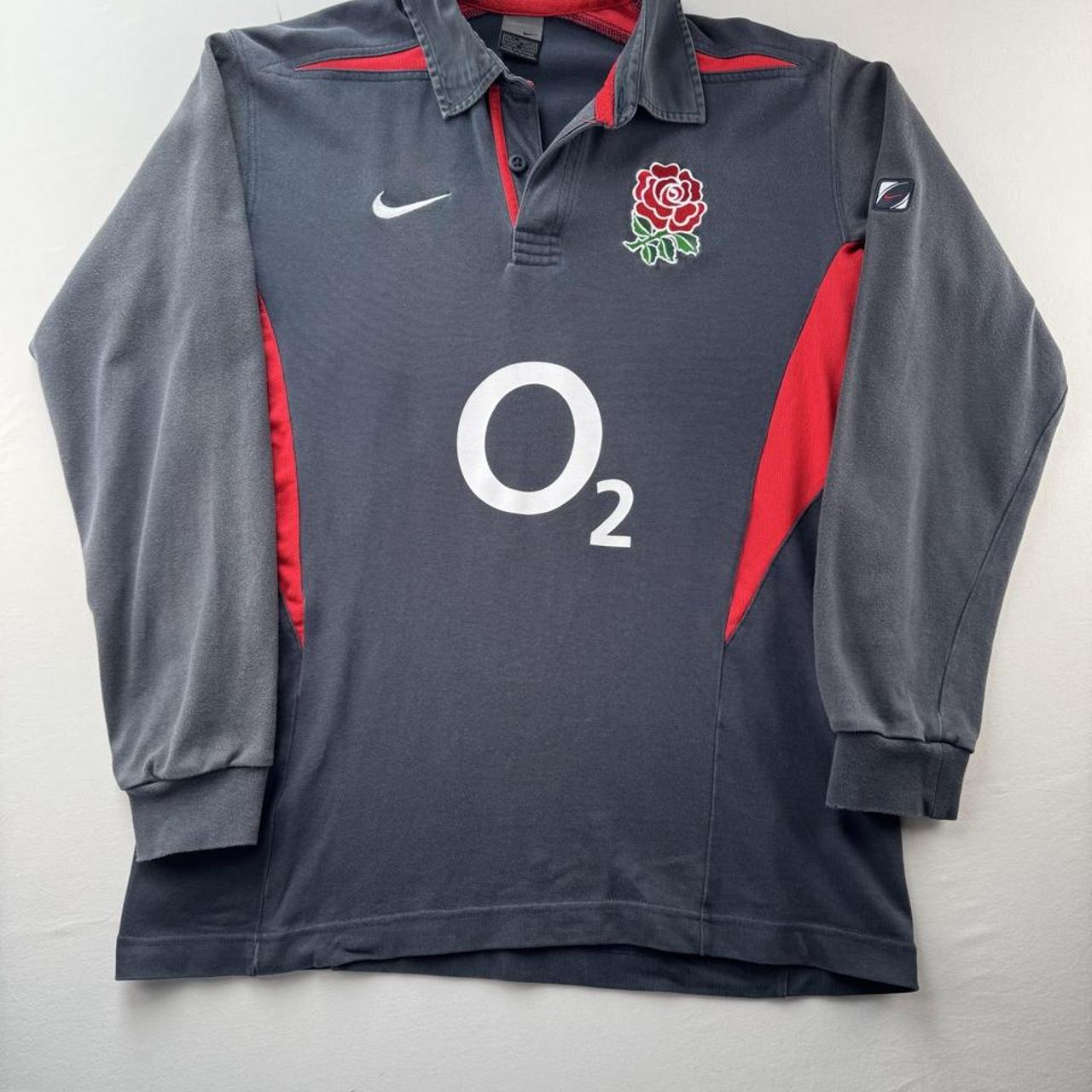 2003 Nike England Rugby Polo Shirt L