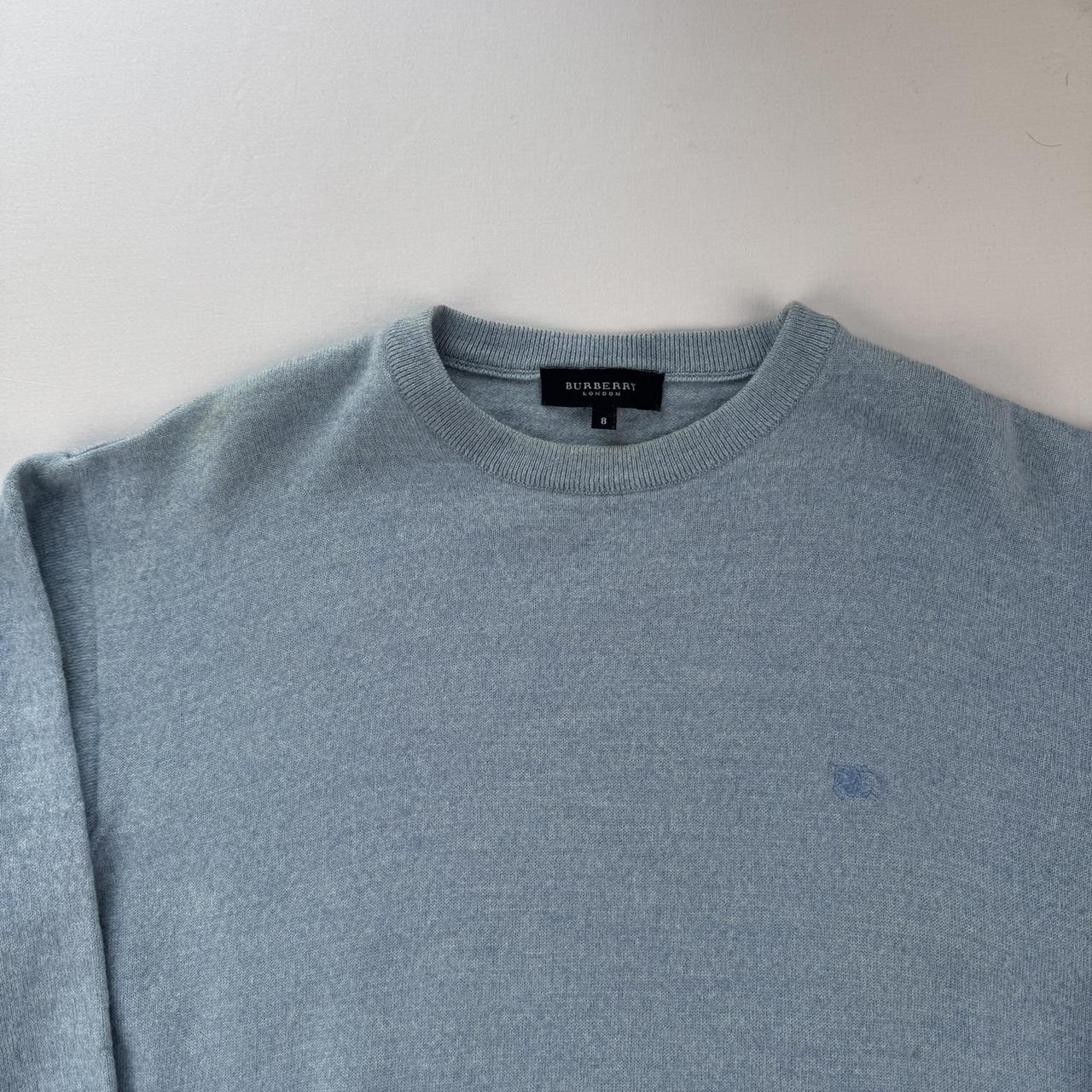 Womens Embroidered Logo Burberry Knitted Jumper 10-12