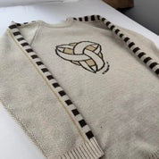 1990s O'Neill Nordic Spellout Knitted Jumper L