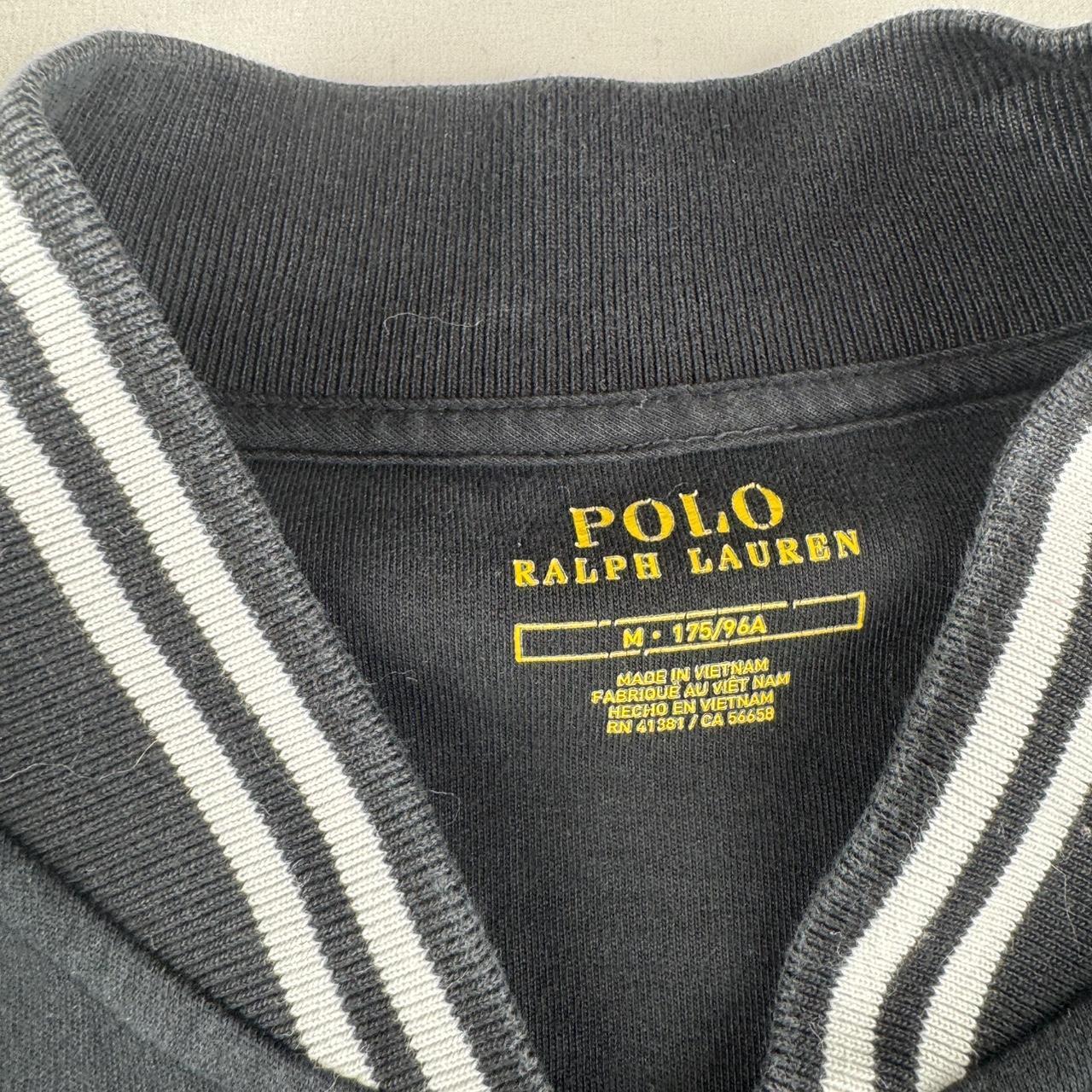 Polo Ralph Lauren Black Cotton Track Jacket M