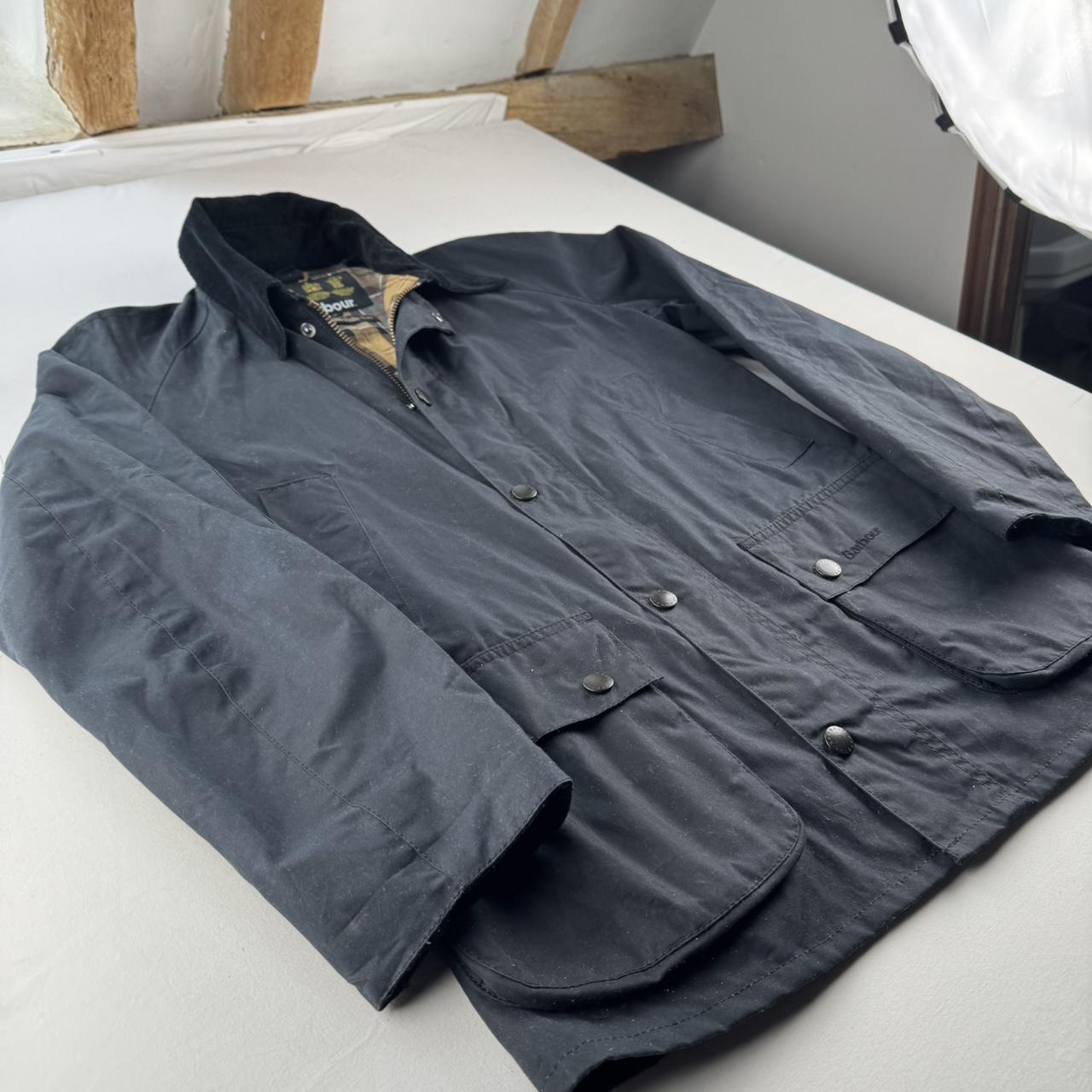 Barbour Ashby Wax Jacket Small Dark Navy S