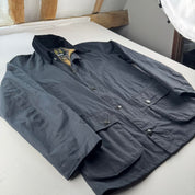 Barbour Ashby Wax Jacket Small Dark Navy S