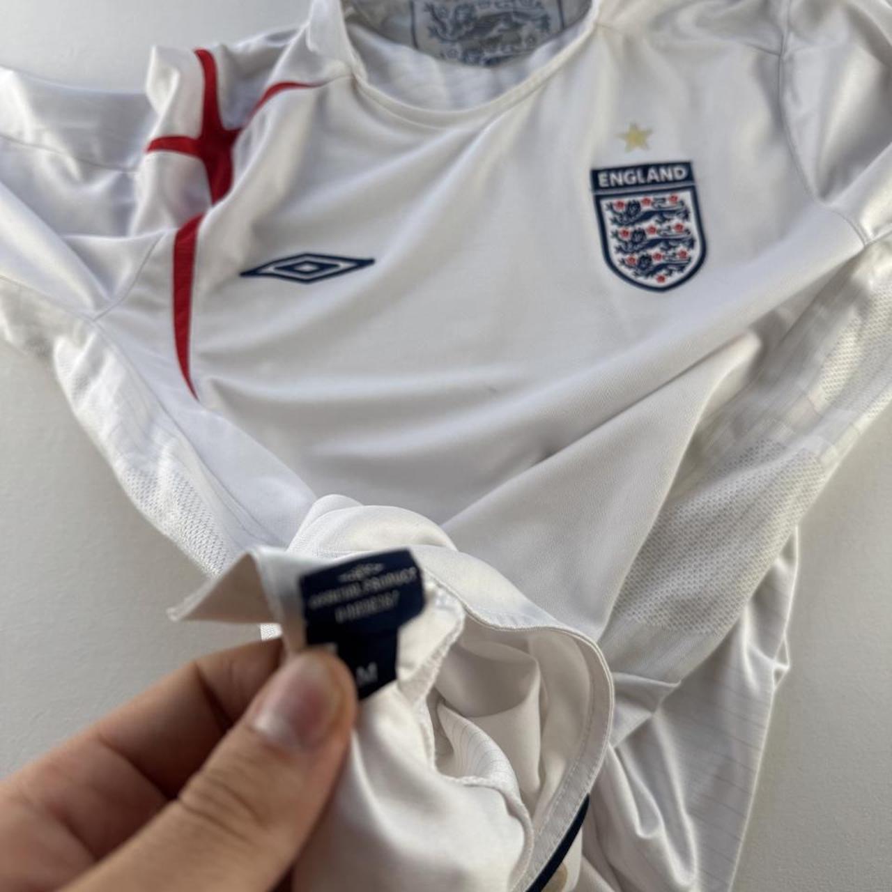 Umbro England 2004-06 Home Long Sleeve Playing Shirt M