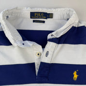 Womens Polo Ralph Lauren Striped Rugby Polo Shirt L