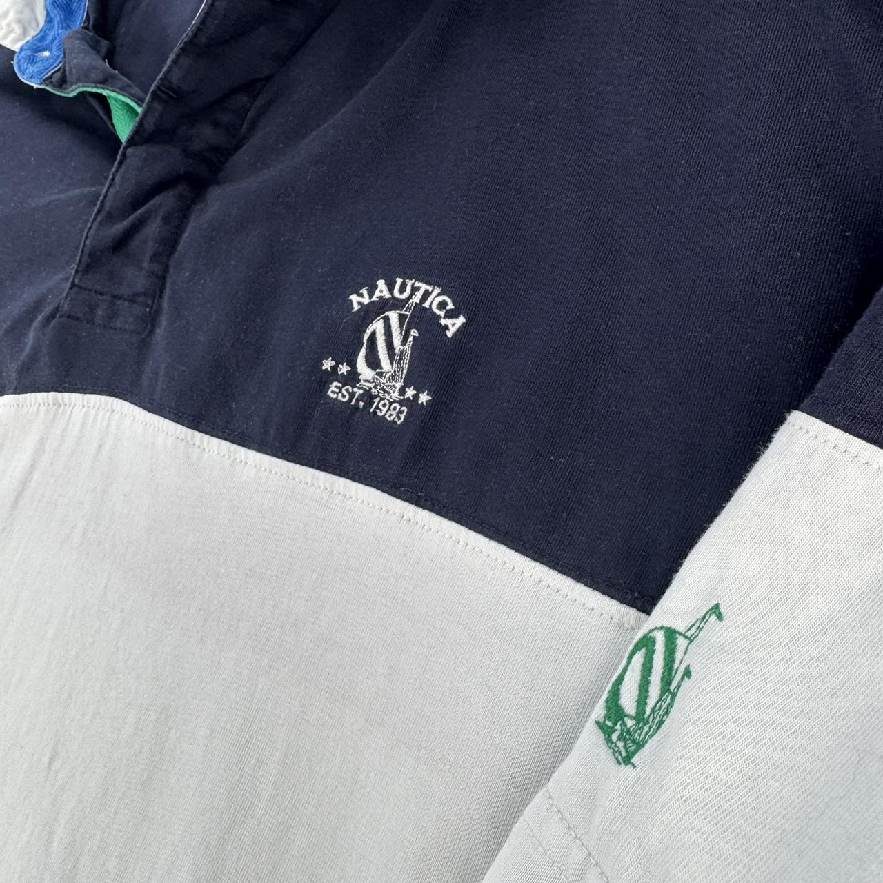 Nautica Short Sleeve Striped Rugby Polo XXL