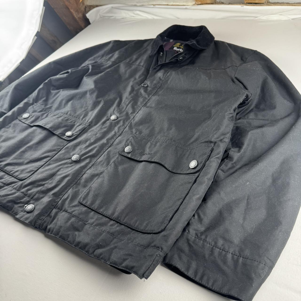 Black Barbour Bodmin Wax Jacket with Corduory Collar XXL